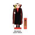 25cm Halloween vampier notenkraker houten decor met schedelstaf en rode geschenkdoos - 25cm / Vampier Stijl (R2539)