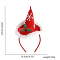 Weihnachts-Elfenhut-Stirnband für Kinder und Erwachsene Party Kostüm rot - Weihnachts-Stirnband / Weihnachtsmützen-Stil
