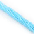 4mm faceted bicone glass crystal beads in vibrant sky blue for jewelry making DIY - Lake Blue Ceramic Color