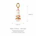 Hand-painted cartoon alpaca pendant charm made of copper with 18K gold plating finish - No.11 Alpaca Pendant / Pendant Only