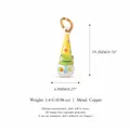 Cartoon animal series frog enamel pendant with science theme and copper gold plating - No.12 Frog Pendant / Pendant Only
