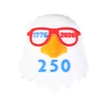 Patriotic 3D silicone eagle bead with 250th anniversary text for DIY jewelry making - 3D Bald Eagle Style