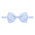 Light blue baby bow headband with soft elastic nylon band for infant hair accessories - Light Blue (333)