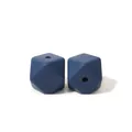 Perles hexagonales en silicone de 17 mm bleu foncé pour la création de bijoux DIY - 17mm / Bleu marine