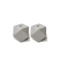 Perles géométriques en silicone gris de 17mm pour la fabrication de bijoux DIY - 99# Gris Meule
