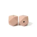 Perles en silicone hexagonales de 17mm rose poudré pour accessoires DIY - 17mm / Pâte de Haricots Claire