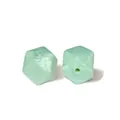 Perles en silicone hexagonales vert clair nacré de 17 mm pour la création de bijoux - 121# Vert Nacré