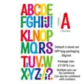 Set de pegatinas de vinilo de colores de 4 pulgadas con alfabeto para pósters - Letras (P562)