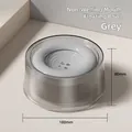 Graue schwimmende Wassernapf für Hunde und Katzen verhindert nassen Mund 180mm - 1200ml / Grau