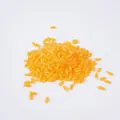 500g Yellow PVC artificial rice grains for DIY crafts and food props - 500.00g / Orange