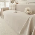 Premium beige thickened corduroy sofa cover towel with textured anti-scratch fabric - 180*230 / Khaki