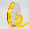 Ruban de satin jaune vif de 2 cm pour l'emballage de cadeaux et la décoration de mariage - 2cm x 91m / Jaune d'Or (16#)