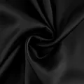 Close-up of elegant black satin fabric texture with soft drapes and subtle luster - S / Green