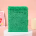 Heldergroen harig A5 pluche notitieboek voor studenten met zachte en comfortabele textuur - A5: 22.5*15.5*3CM / Groen