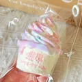Schattig handgemaakt pastel ijs squishy speelgoed van zachte siliconen voor stressverlichting - IJsje Squishy / Mist Roze Paars Blauw