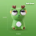 Divertente drago giocattolo antistress verde scuro, misura 11x6,5 cm - Piccolo Uomo Drago / Verde scuro