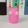 Schattig roze pop-eye slak knijpspeeltje voor stressverlichting en leuk bureauplezier - Roze