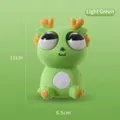 Simpatico drago verde chiaro giocattolo da spremere con occhi sporgenti antistress sensoriale - Dragone con Occhi a Sbalzo / Verde chiaro