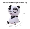 Simpatico panda antistress da schiacciare con occhi sporgenti, altezza di 11 cm - Panda Occhi Sgranati / 11cm (Busta OPP) / Bianco e nero