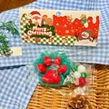 Antistress squishy a forma di zampa di gatto natalizia con pompon colorati decorativi - Stile Zampa di Gatto con Base Verde Natalizia / 1 Pezzo Con Pacchetto Accessori Fai Da Te
