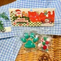 Schiacciabile a forma di zampa di gatto verde con confezione a tema natalizio - Stile Zampa di Gatto Trasparente Natalizia / 1 Pezzo Con Pacchetto Accessori Fai Da Te