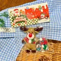 Simpatico squishy natalizio a forma di renna in confezione decorativa per ridurre lo stress - Stile Renna / 1 Pezzo Con Pacchetto Accessori Fai Da Te