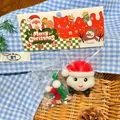 Simpatico giocattolo antistress di Babbo Natale con un biglietto decorativo - Stile Cappello di Natale / 1 Pezzo Con Pacchetto Accessori Fai Da Te