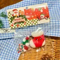 Set di giocattoli squishy a calza di Natale con pompon decorativi colorati - Stivale di Natale / 1 Pezzo Con Pacchetto Accessori Fai Da Te