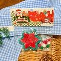Set di giocattoli squishy a fiocco di neve con pompon colorati in confezione di Natale. - Stile Fiocco di Neve di Natale / 1 Pezzo Con Pacchetto Accessori Fai Da Te