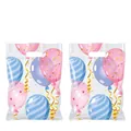 Lot de deux sacs cadeaux ballons de dessin animé pour anniversaires et emballage de bonbons - Lot de 10