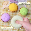 Giocattolo squishy a forma di panino colorato per lo stress con mini contenitore a vapore - Grande Bianco (Con Vaporiera)