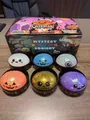 Set giocattoli squishy misteriosi Halloween effetto glitter marmo in 6 diversi colori - Raviolo alla Pectina di Halloween 8.5cm