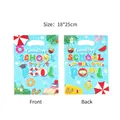 Summer graduation pool party gift bags set showing front and back views, 18x25cm size - Goodbye School Series Print Style / 10 Pieces Pack / 18*25cm