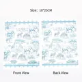 African savanna animal print plastic gift bag for parties, 18x25cm size variant - Graphic Print / 10 Pieces/Pack (18*25cm)