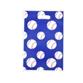 Blue pearly film baseball print gift bag for birthday parties and sports theme events - 10pcs/Pack