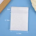 Matte halbtransparente Polka-Dot-Selbstklebebeutel mit Maßen von 5,5x5,5 cm, weiß - 5.5*5.5+3cm / Mattiert