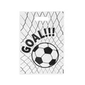Soccer themed plastic party gift bag featuring Goal print and football design pattern - 10 Pieces Pack