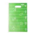 Green rugby field themed gift bag with sport icons for party favors and candy storage. - Graphic Print / 10 Pieces Pack
