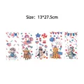 Independence Day themed gift bags with patriotic animal patterns, 13x27.5cm size - 100pcs Pack