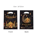 Sacchetto regalo OPP stampa luna stella castello Ramadan 18x25cm fronte retro feste - Stampa Grafica / Confezione da 10