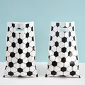 Bolsas de plástico para regalos de fútbol con asas para caramelos y golosinas de fiesta. - Estampado Gráfico / Paquete de 10