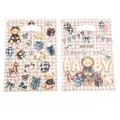 Bolsa de regalo de plástico con tema de osito, cuadros y dibujos para bebés - Oso Polar Estampado / 10 Piezas/Paquete (18*25cm)