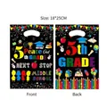 Colorful 5th Grade graduation party gift bag with school theme prints size 18x25cm - Graphic Print / 10 Pieces Pack