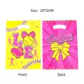 Sacs cadeaux Softball pour fête sportive avec imprimé Love en dimensions 18x25cm - Série d'Imprimés Softball / 10 Pièces/Paquet (18*25cm)