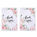 Elegant floral Thank You gift bags with pearlescent film for festive party favors - Printed / 10 Pieces/Pack (16.5x25cm)