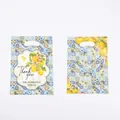 Sacchetto regalo in plastica limone e piastrelle mediterranee 18x25cm fronte retro - 10 Pezzi/Confezione (18*25cm)