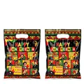 Juneteenth celebration gift bags featuring African patterns and historical leader portraits - Graphic Print / 10 Pieces/Pack (18x25cm)