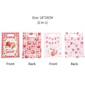 Sacchetti regalo in plastica con stampa fragola 18x25cm per caramelle e bomboniere - 10 Pezzi/Confezione (18*25cm)