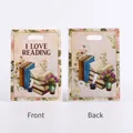 Front and back view of 'I Love Reading' themed pearlescent gift bag with book illustration - Graphic Print / 10 Pieces/Pack (18x25cm)