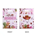 Roze cowboy thema cadeauzakjes met 'My First Rodeo' print voor snoepverpakking - Grafische Afdruk / 10 Stuks Verpakking
